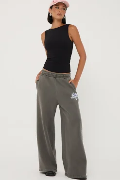 Insignia Cross Straight Leg Sweatpant Washed Grey