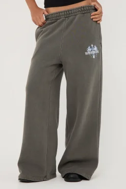 Insignia Cross Straight Leg Sweatpant Washed Grey