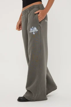 Insignia Cross Straight Leg Sweatpant Washed Grey