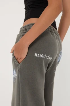 Insignia Cross Straight Leg Sweatpant Washed Grey
