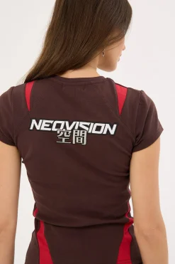 Interval Baby Tee Brown/Red