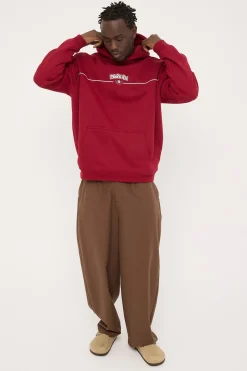 Invincible Boxy Hoodie Bordeaux