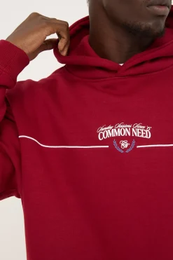 Invincible Boxy Hoodie Bordeaux