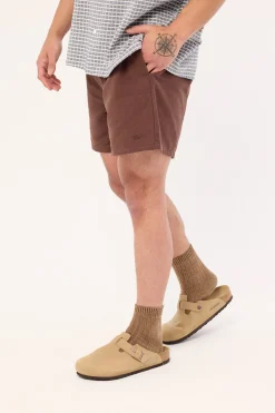 Island Linen Short Dark Brown