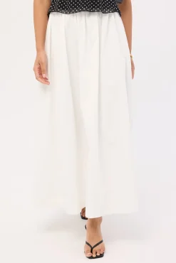 Isley Maxi Skirt White
