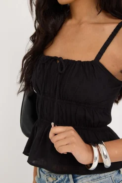 Isoli Cotton Top Black