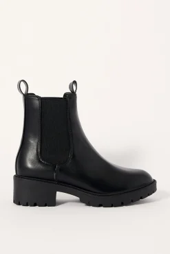 Jace Chelsea Combat Boot Black