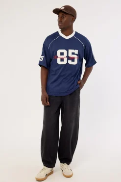Jackson V-Neck Jersey Navy