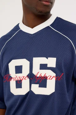 Jackson V-Neck Jersey Navy