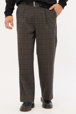 Jacob Plaid Pant Black