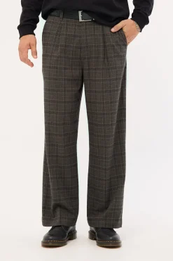 Jacob Plaid Pant Black
