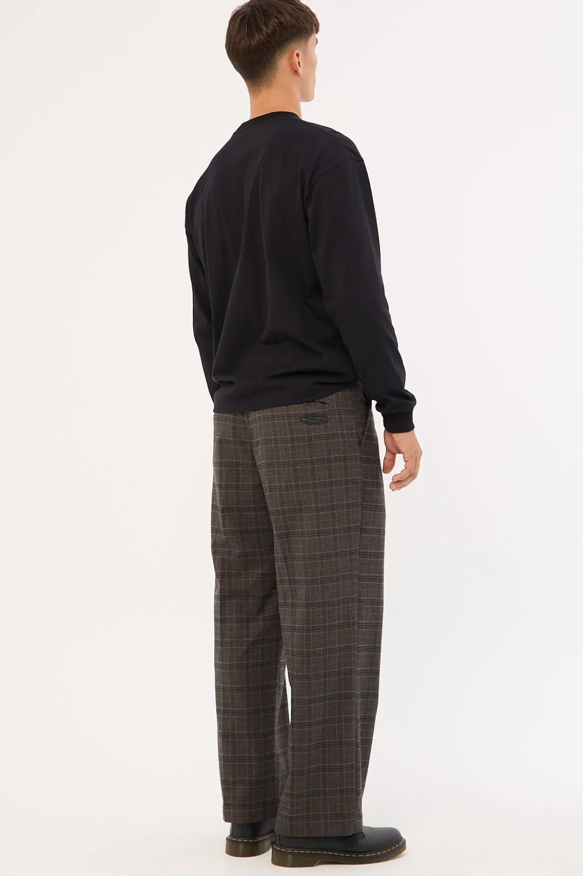 Jacob Plaid Pant Black
