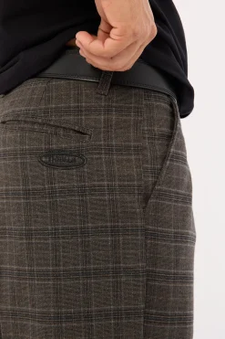 Jacob Plaid Pant Black