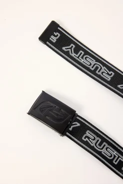 Jagged Webbing Belt Black