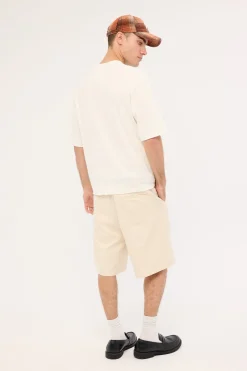 Jaxon Baggy Tailored Short Ecru