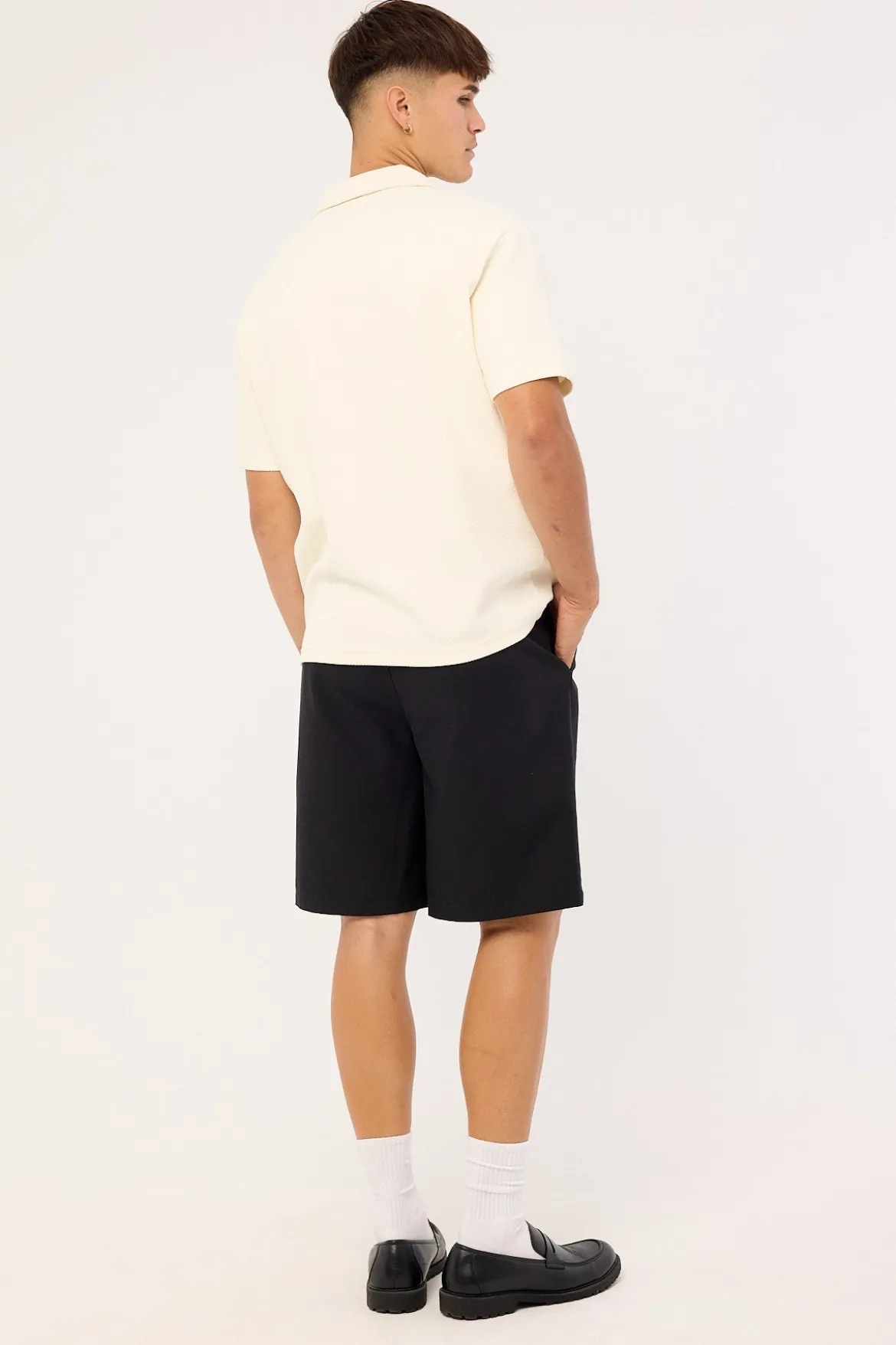 Jaxon Baggy Tailored Short Black
