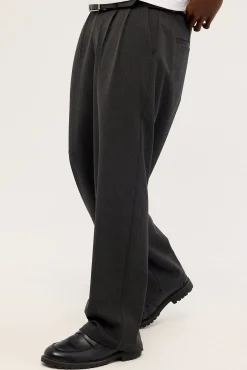 Jaxon Baggy Tailored Trouser Dark Grey