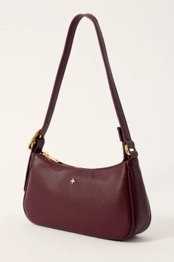 JESABEL SHOULDER BAG Burgundy Pebble