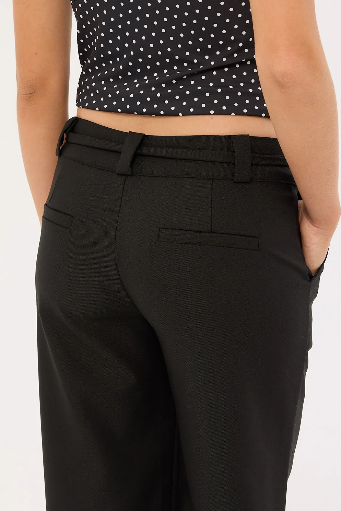 Jet Class Mid Rise Pants Black