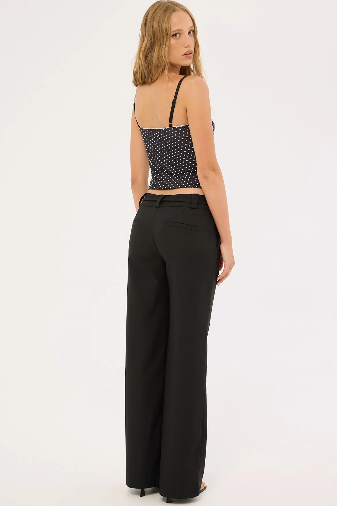 Jet Class Mid Rise Pants Black