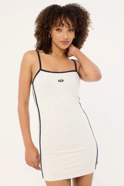 Jetlag Jersey Mini Dress Ecru Marle