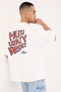 John Cena Hustle Boxy Tee Vintage White