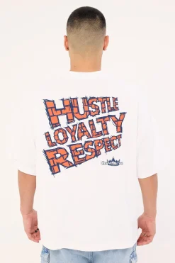 John Cena Hustle Boxy Tee Vintage White