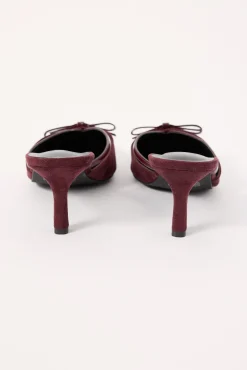 Jojo Suede Heel Bordeaux Bordeaux