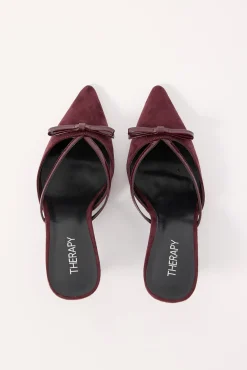 Jojo Suede Heel Bordeaux Bordeaux