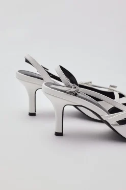 Juicy Patent Heel White