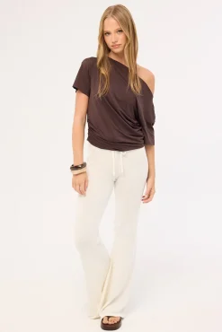 Julietta Knit Low Rise Pant White