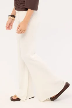 Julietta Knit Low Rise Pant White