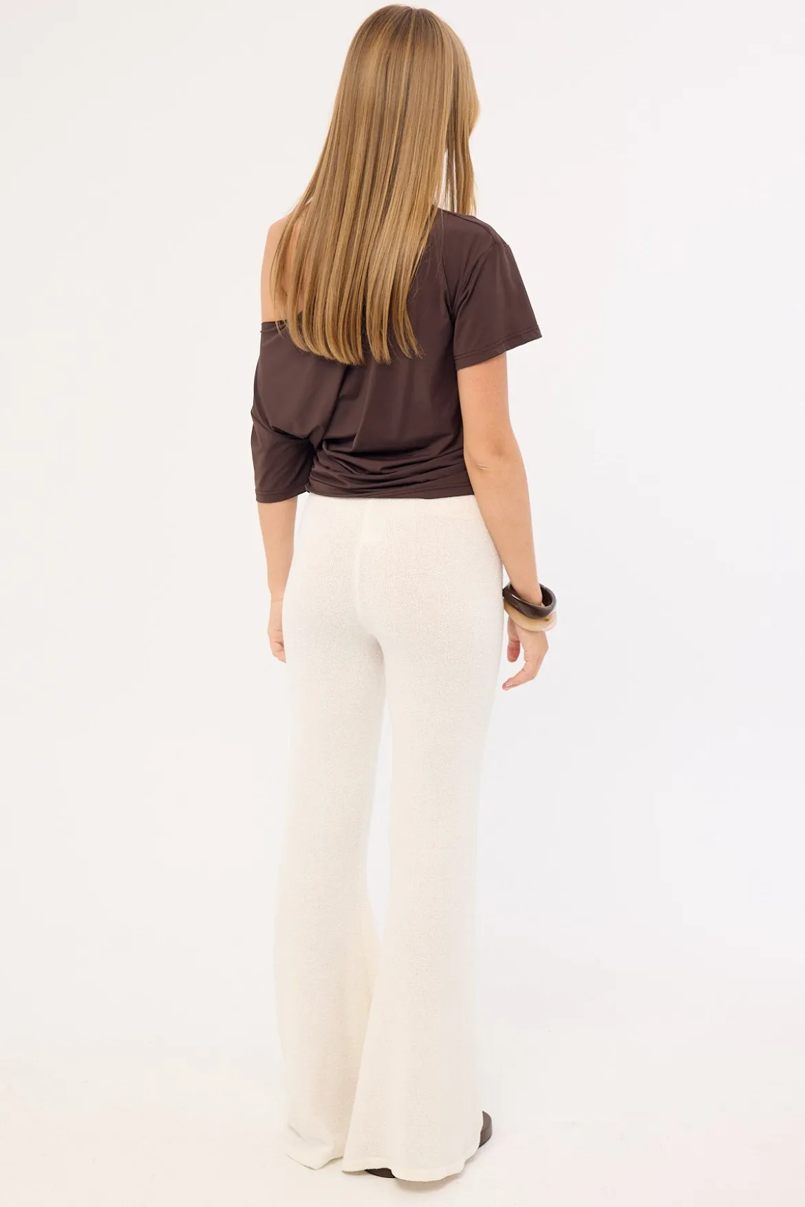 Julietta Knit Low Rise Pant White