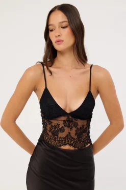 Kaika Top Lace Black