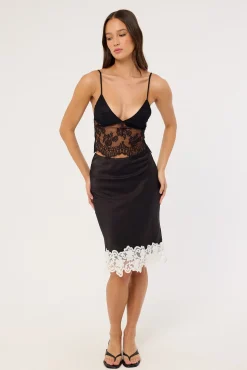 Kaika Top Lace Black