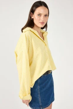 Kaili Stripe Shirt Lemon Stripe