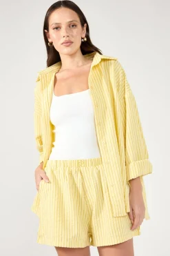 Kaili Stripe Short Lemon Stripe