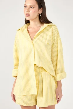 Kaili Stripe Short Lemon Stripe