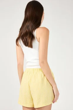 Kaili Stripe Short Lemon Stripe
