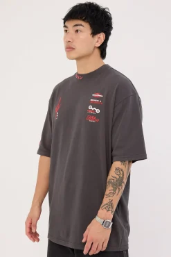 Kamen Oversize Super Heavy Tee Washed Black