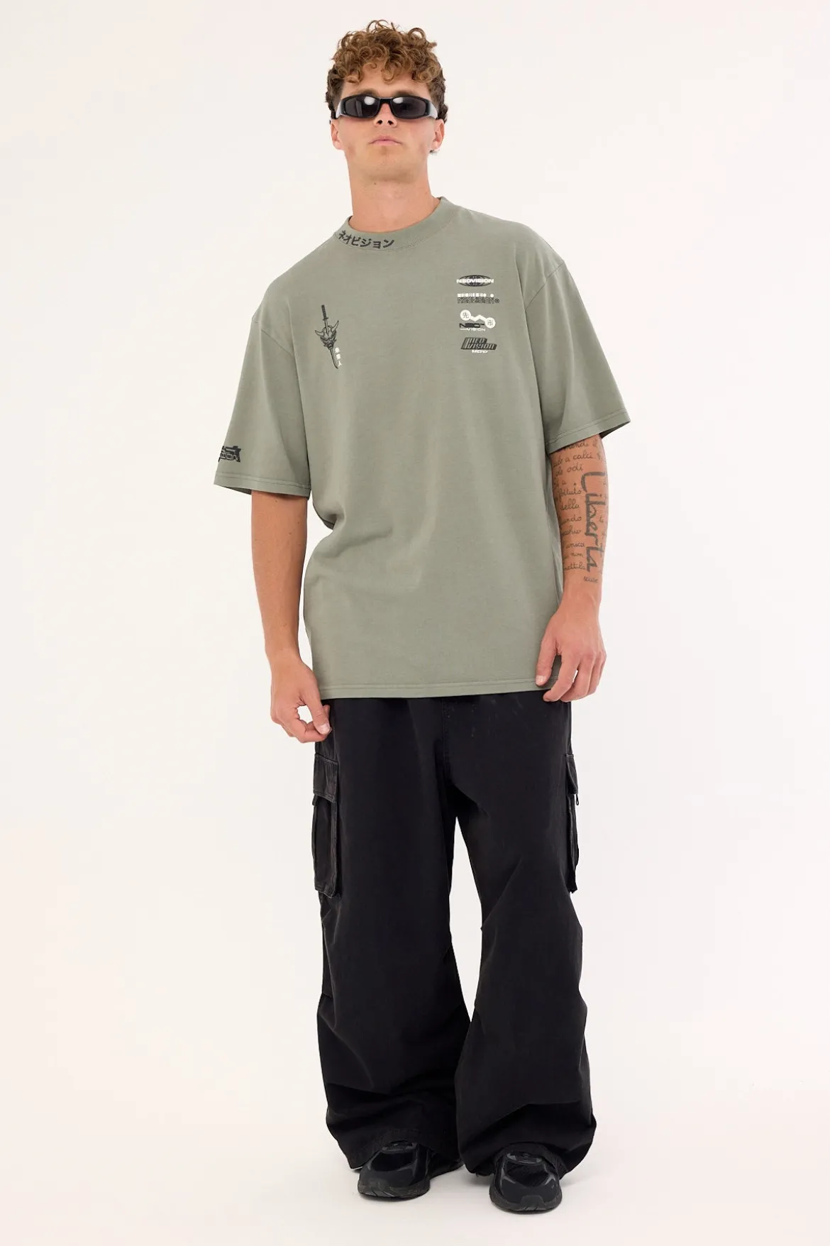 Kamen Oversize Super Heavy Tee Washed Basil