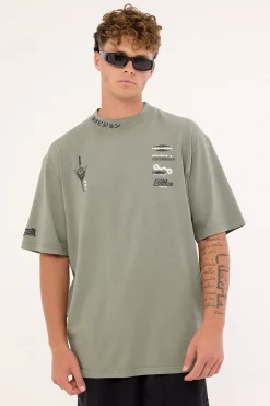 Kamen Oversize Super Heavy Tee Washed Basil