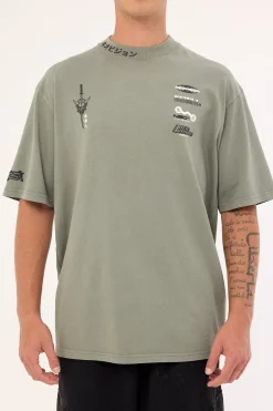 Kamen Oversize Super Heavy Tee Washed Basil