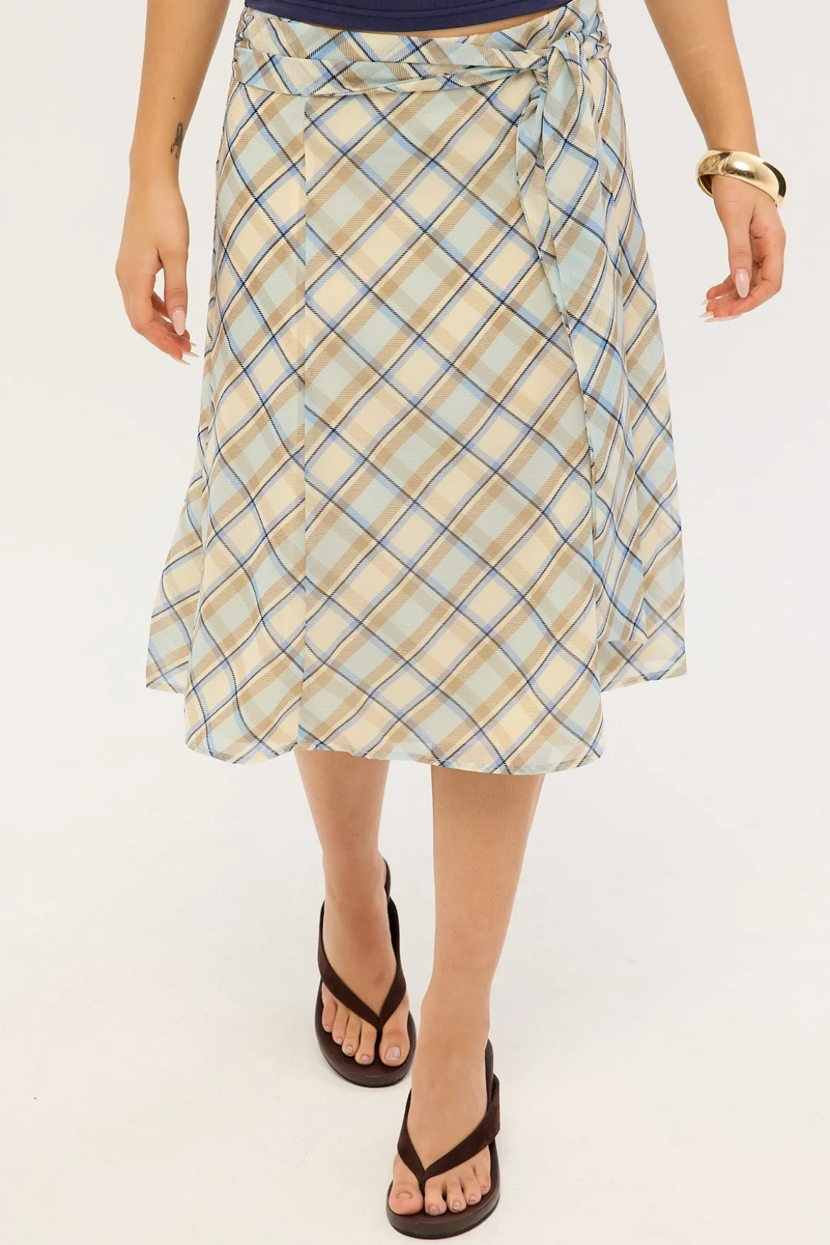 Kamili Skirt Blue Print
