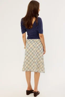 Kamili Skirt Blue Print