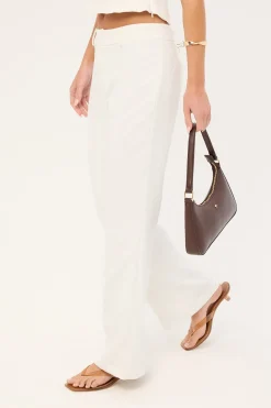 Karmi Low Rise Bootcut Pant White