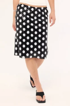 Kavivi Skirt Polka Sequin Monochrome