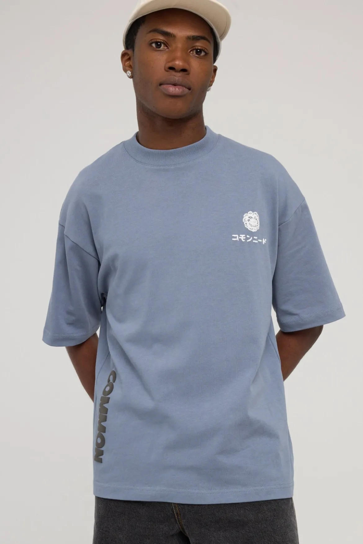 Kawa Heavyweight Easy Tee Dusty Blue