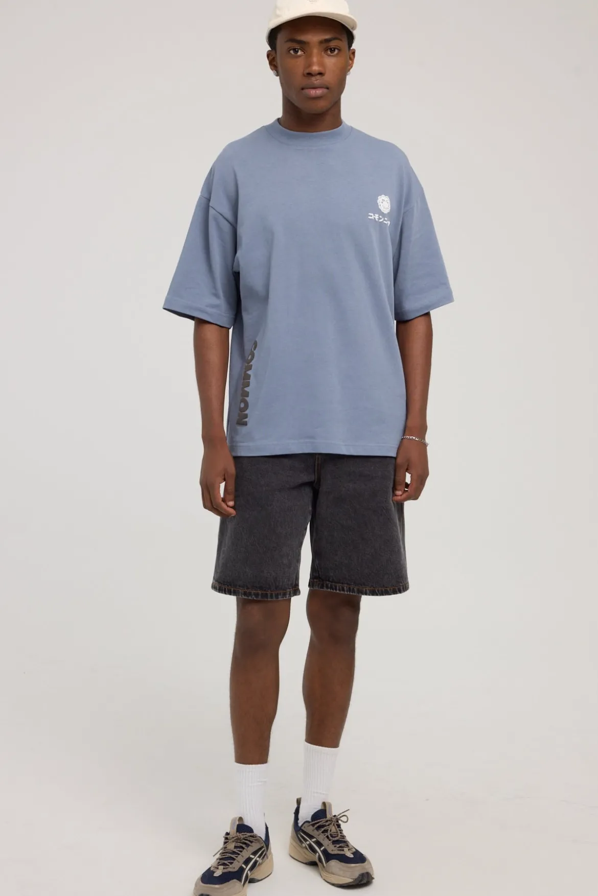 Kawa Heavyweight Easy Tee Dusty Blue