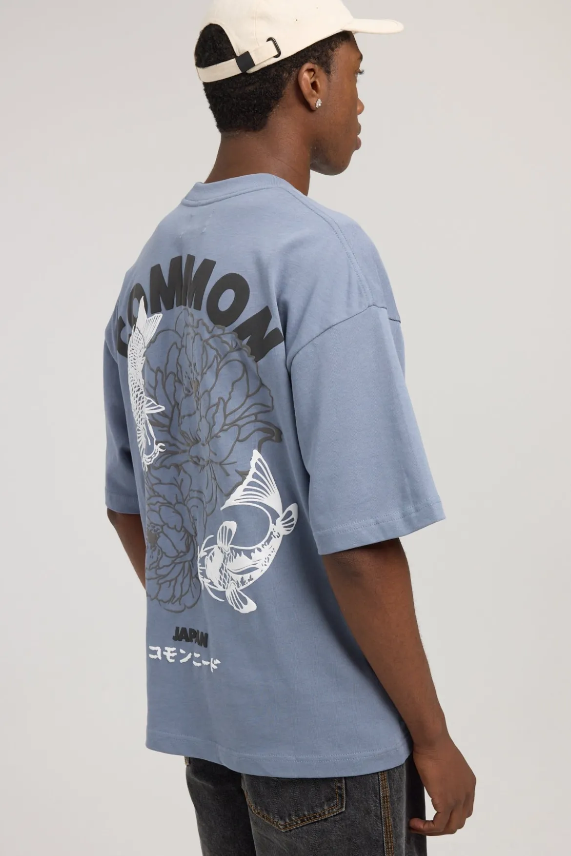 Kawa Heavyweight Easy Tee Dusty Blue